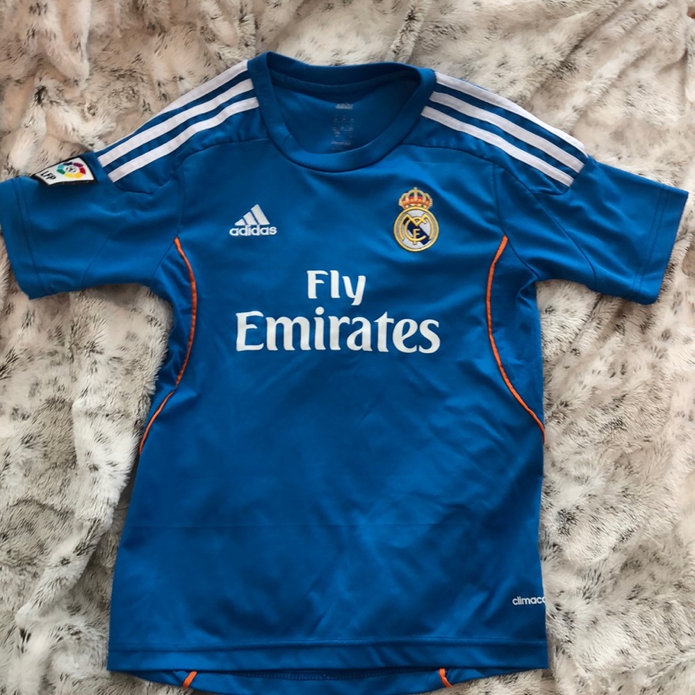 Blue adidas Ronaldo jersey